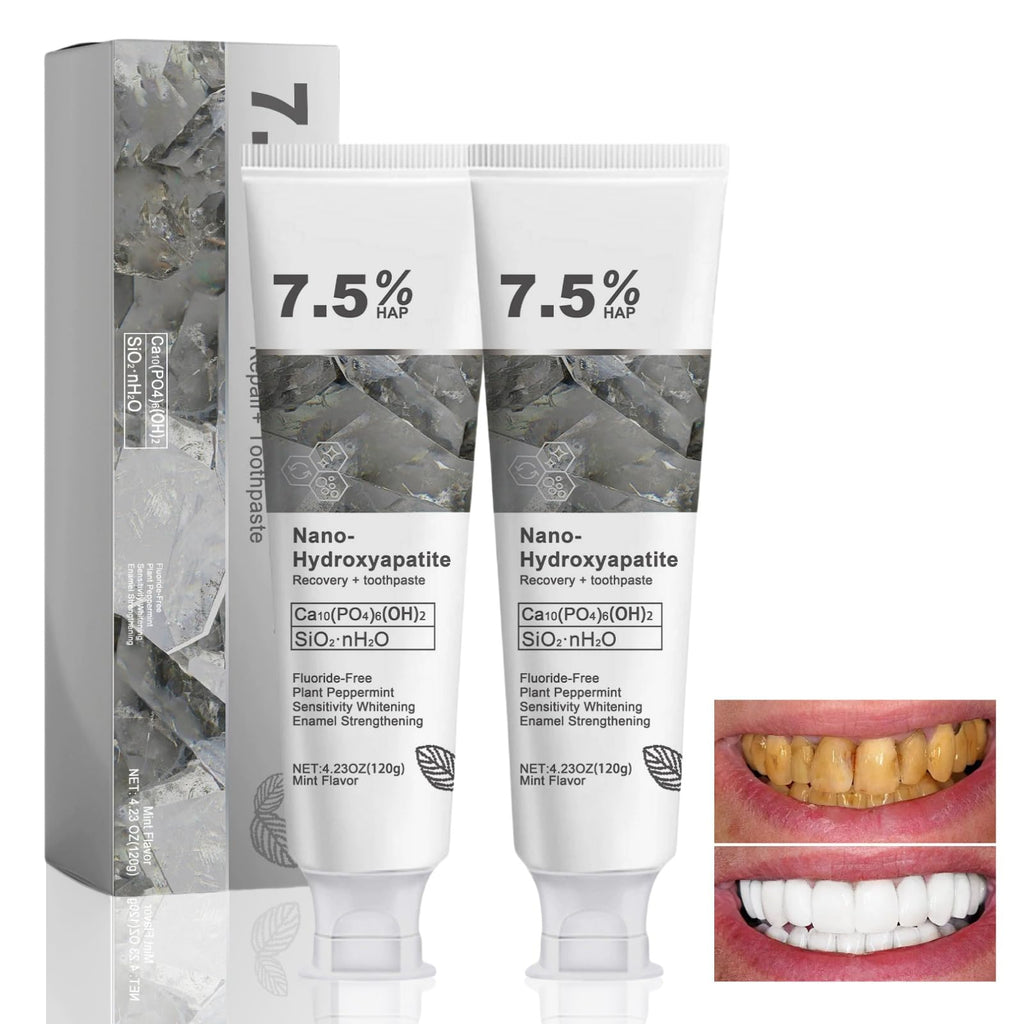 7.5% Nano Hydroxyapatite Fluoride Toothpaste for Teeth Whitening