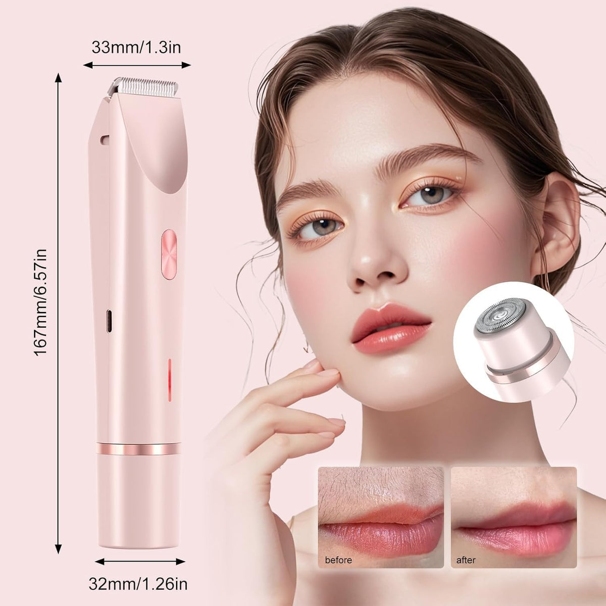 2 in 1 Dual Head Shaver Women