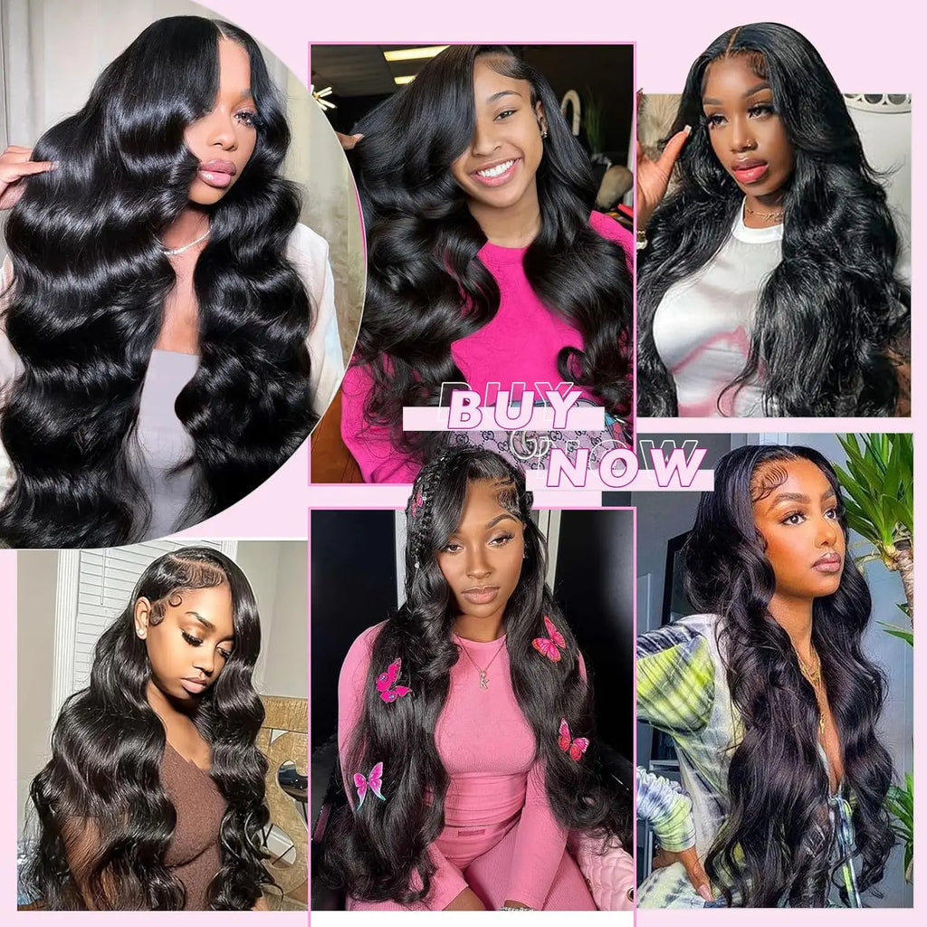250 Density 30 38 Inch Body Wave Human Hair Wigs 13x6 Hd Transparent Lace Frontal Wig Human Hair Wet And Wavy Lace Front Wig 100% Human Hair For Women
