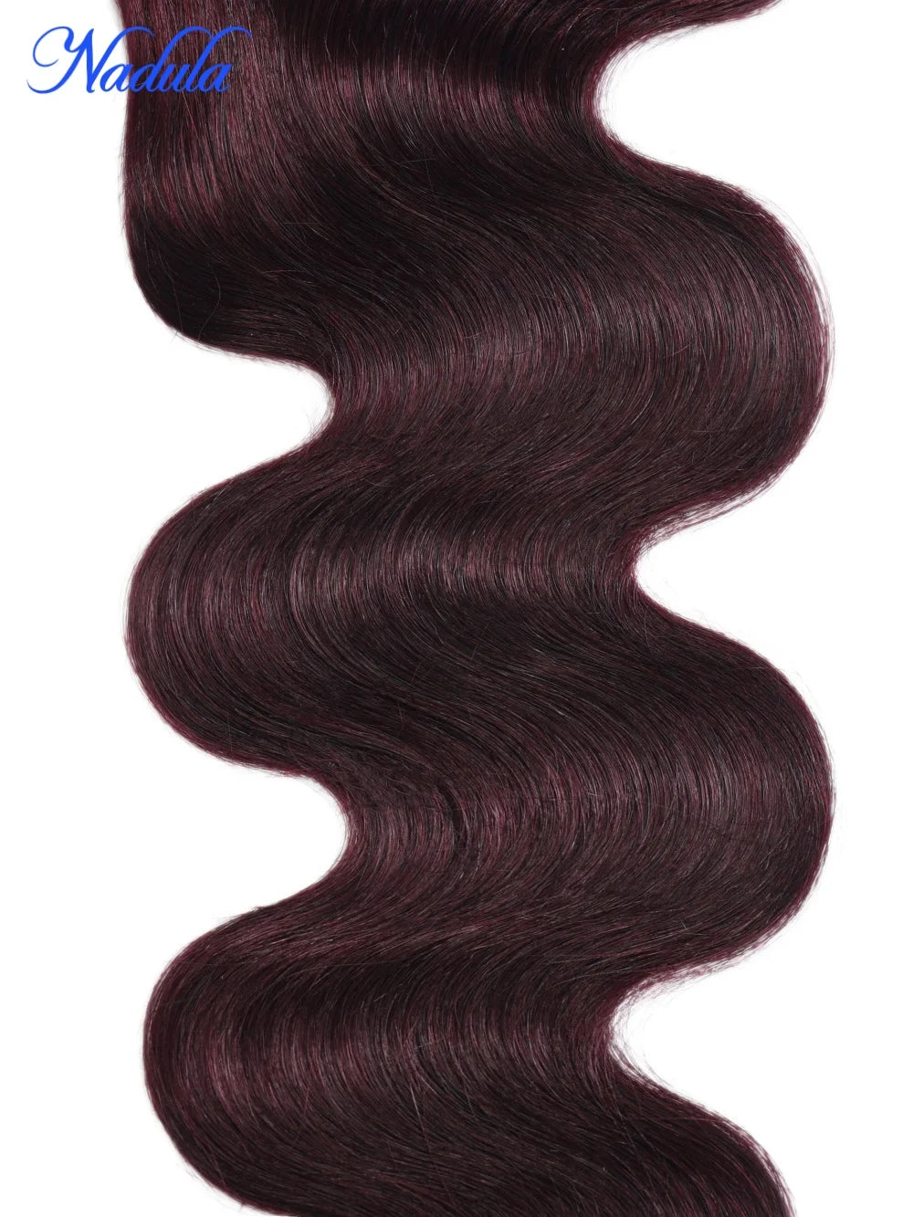 Nadula Hair Purple Black Cherry Brazilian Body Wave Bundles With Free Part Closure 4x4 Lace Closure Brazilian Hair Weave