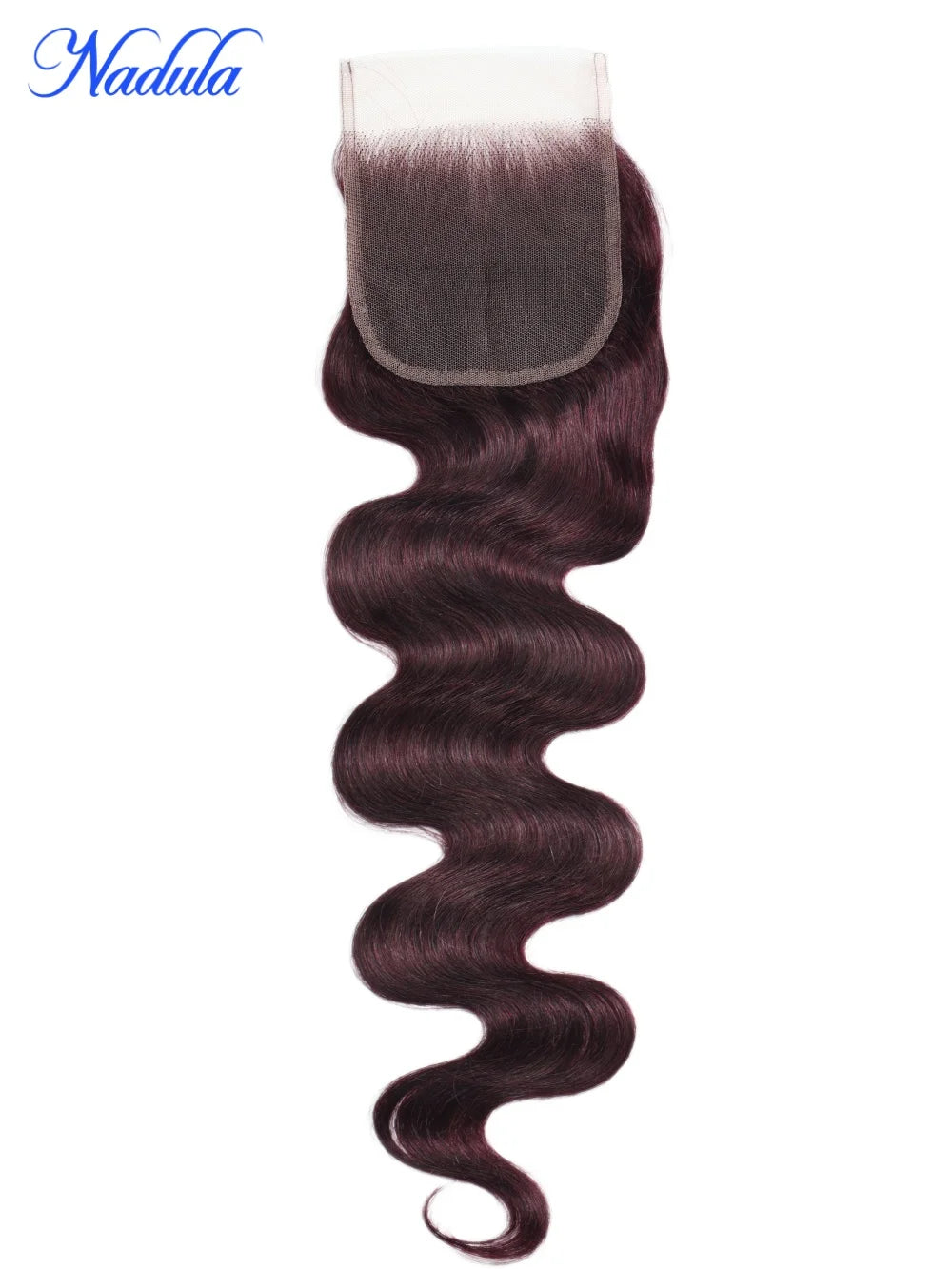 Nadula Hair Purple Black Cherry Brazilian Body Wave Bundles With Free Part Closure 4x4 Lace Closure Brazilian Hair Weave