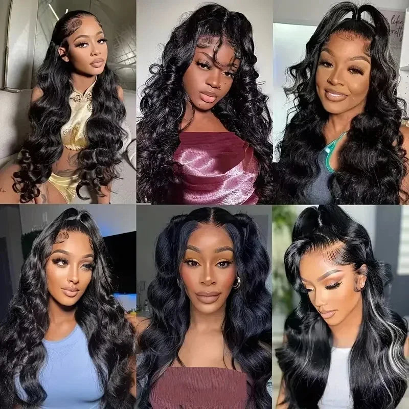 30 40 Inch Body Wave Human Hair Wig 250 Density Wet And Wavy 100% Human Hair 13x6 Hd Lace Frontal Wig Brazilian 13x7 Lace Front Pre Plucked Wigs