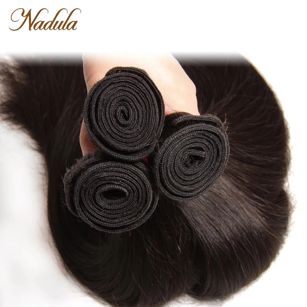 Nadula Hair 1pcs/3Bundles/4 Bundles Malaysian Straight Hair Weaves 100% Human Hair Bundles 10A Better Quality Virgin Human Hair