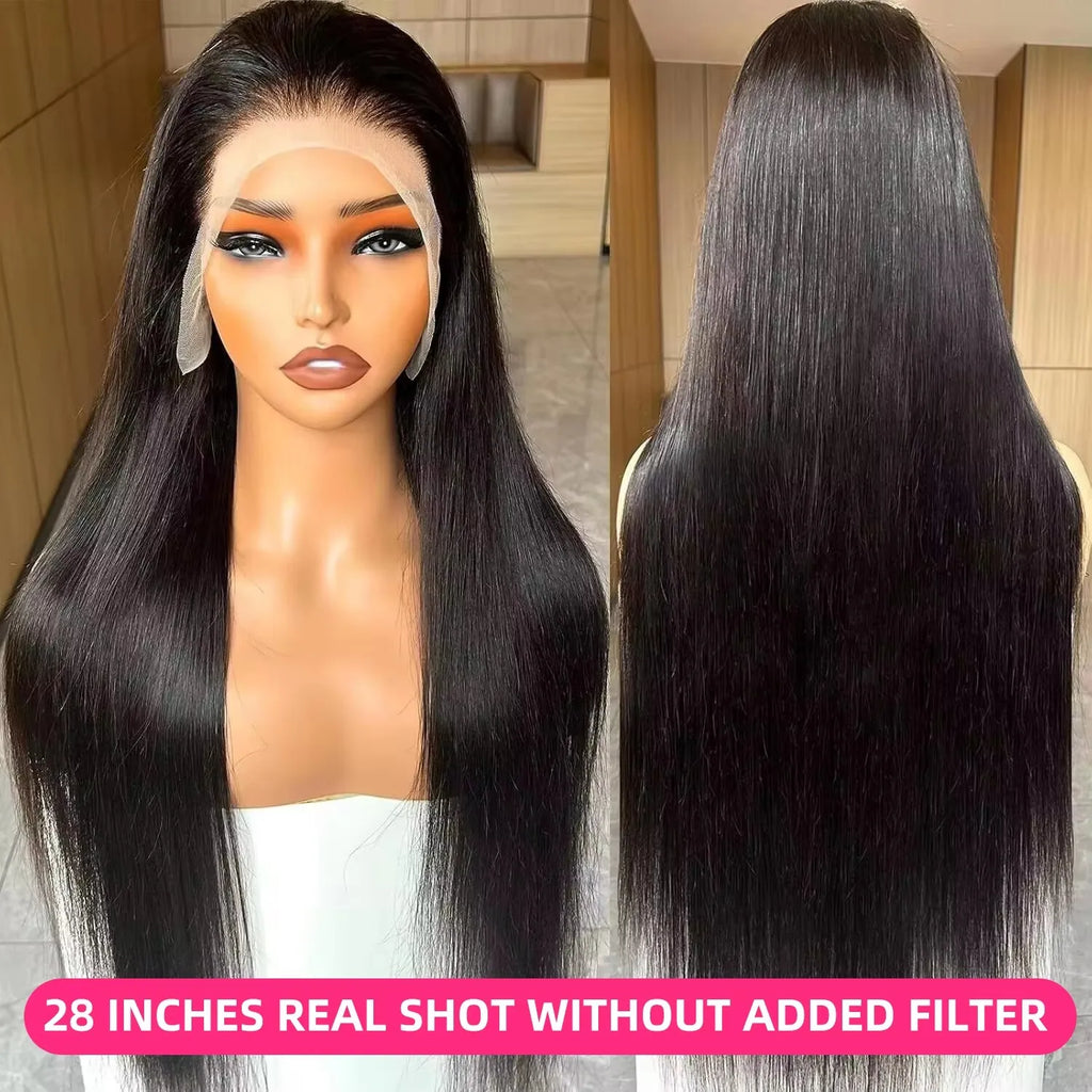 16A PerisModa Straight Lace Front Human Hair Wig Pre Plucked 200% Density Brazilian Remy 13x6 HD Lace Frontal Wigs For Women