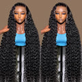 13x6 Deep Wave Human Hair Wig Lace Frontal Kinky Curly 13x4 HD Lace Front Wig Pre-Plucked Black Brazilian Human Hair Wigs on Sale