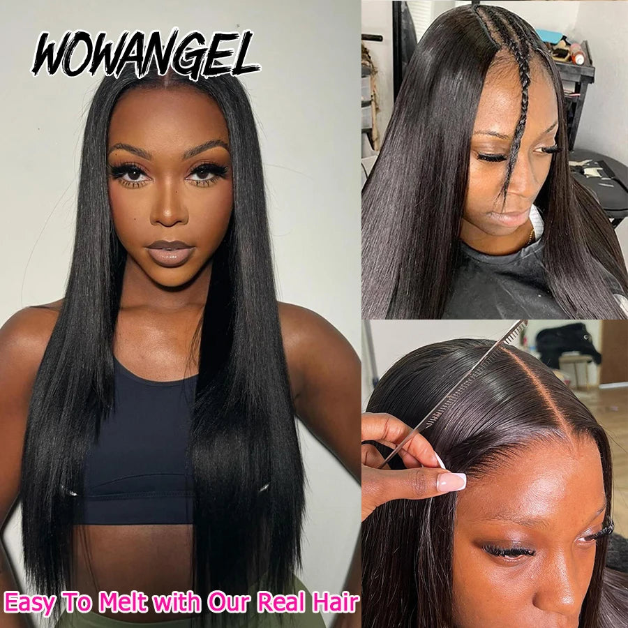 250% Kinky Straight U Part Wigs Human Hair No Leave Out No Glue Brazilian Body Wave U Part Human Hair Wigs For Women Virgin Hair
