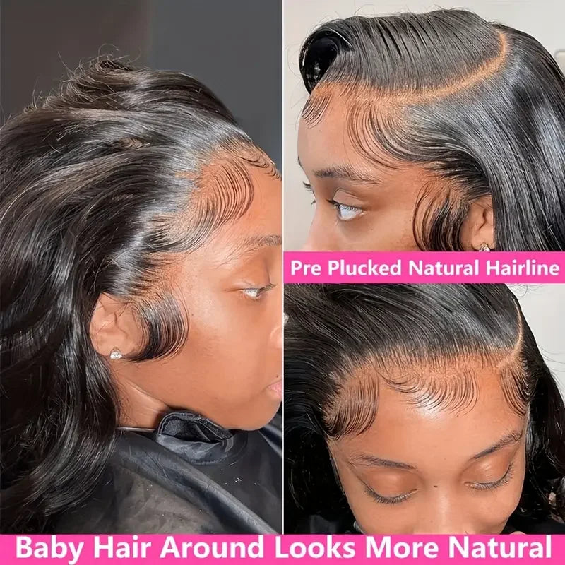 30 38 Inch 13x6 HD Transparent Lace Frontal Wig Body Wave 100% Human Hair Wigs 13x7 Wet And Wavy Lace Front Wig Pre Plucked 200% Pure Virgin Hair For Women