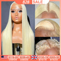 BEEOS 250% 34inch 613 Blonde 13x6 HD Full Lace Frontal Human Hair Wigs Straight Glueless 5x5 HD Lace Closure Wigs PrePlucked