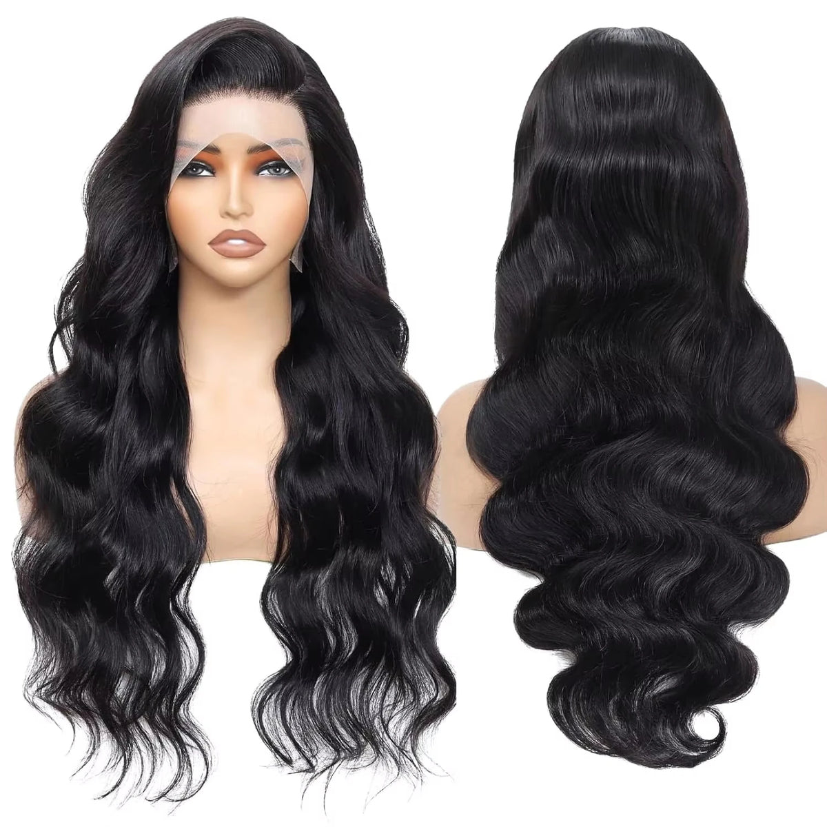 250 Density 30 38 Inch Body Wave Human Hair Wigs 13x6 Hd Transparent Lace Frontal Wig Human Hair Wet And Wavy Lace Front Wig 100% Human Hair For Women