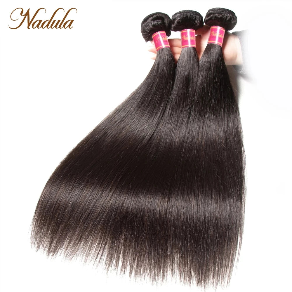 Nadula Hair 1pcs/3Bundles/4 Bundles Malaysian Straight Hair Weaves 100% Human Hair Bundles 10A Better Quality Virgin Human Hair