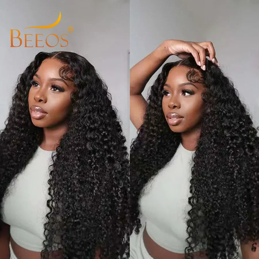 BEEOS Upgraded 2.0 Tiny Knots 13x6 Full Frontal HD Lace Wigs Skinlike HD Lace Bye Knots 5x5 13x4 Water Wave Wigs For Women