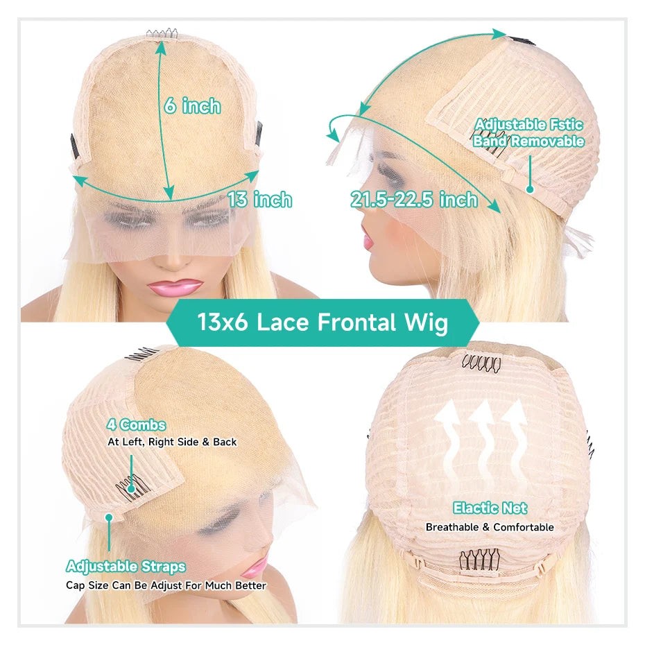 1B 613 Honey Blonde Ombre Colored Human Hair Wigs 13x6 Hd Lace Frontal Wigs Body Wave Human Hair Wigs With Baby Hair Dark Roots Blonde Wigs Human Hair With Pre Plucked Glueless Brazilian Wigs On Sale Lace Front Human Hair Wig