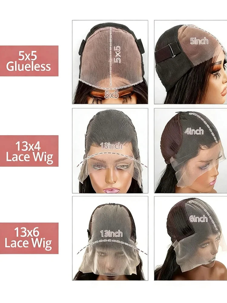 250% Burmese Hd Transparent 13x6 Deep Wave Frontal Wigs Glueless 5x5 Wig Ready To Wear Remy Hair For Women Preplucked 3-5 Day Fast Delived 30 40 Inch 13x4 Water Jerry Curly Lace Front Human Hair Wigs