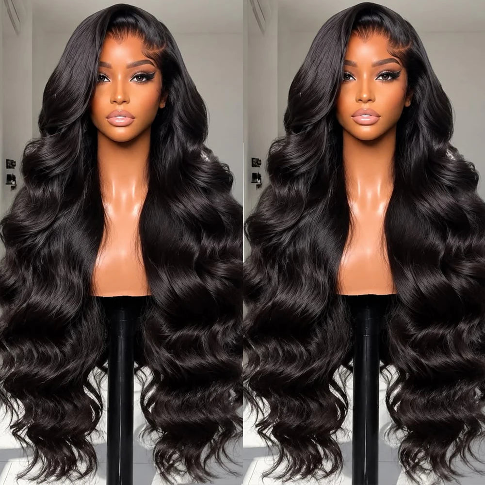 250 Density 30 38 Inch Body Wave Human Hair Wigs 13x6 Hd Transparent Lace Frontal Wig Human Hair Wet And Wavy Lace Front Wig 100% Human Hair For Women