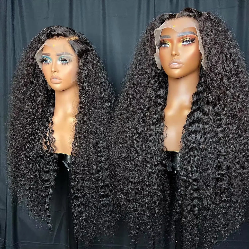 Deep Wave HD Lace Front Wig Water Wave Human Hair Wigs 40 Inch 13x6 Deep Wave Lace Front Wigs Wet and Wavy Human Hair Wigs Pre Plucked Deep Wave Lace Front Wigs
