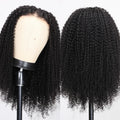 UNice Hair Bye-Bye Knots Wig Kinky Curly Natural Black 7x5 Lace Front Wig for Women Pre Plucked Glueless Wear Go Wigs