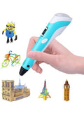 3D Pen Printer Make your Child a Creative Person, Digital Display To Adjust Temperature and Speed PLA Filament USB Charging Gifts For Kids