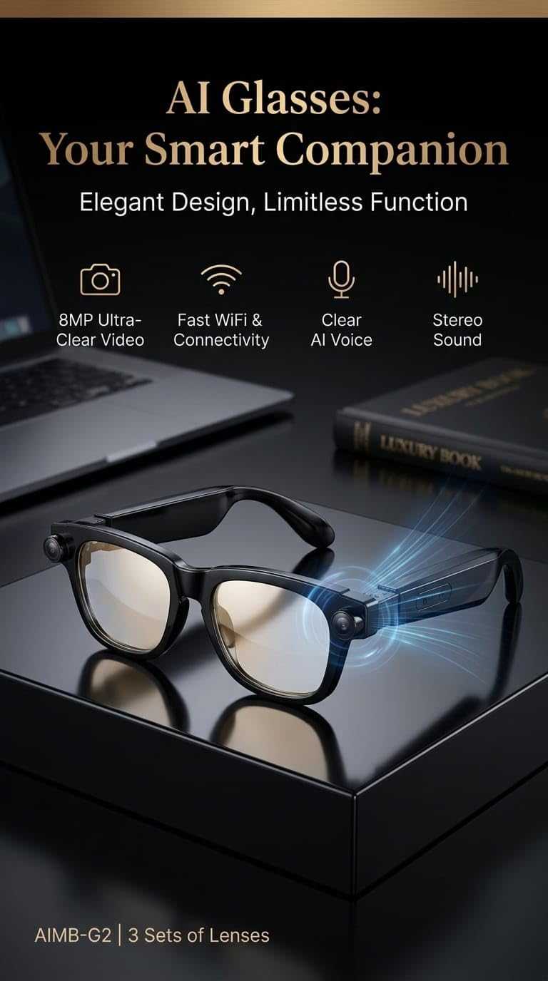AI Smart Glasses ( meta glasses )with 8MP Camera